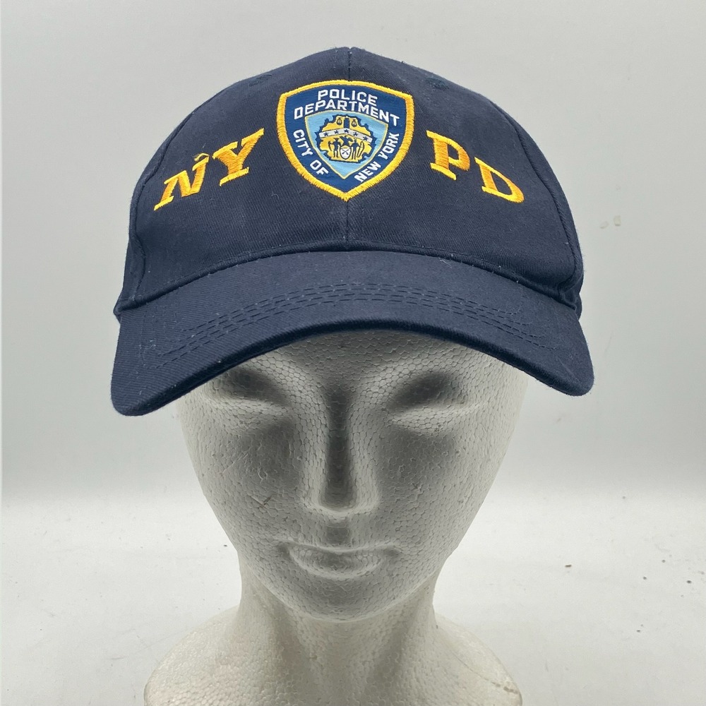 NYPD Cap Hat Police Department New York's Finest Top of the Rock‎ Souvenir Navy